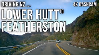 Driving New Zealand: Lower Hutt to Featherston 4k