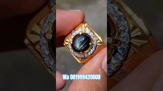 Natural sapphire thailand no heat 6crt / bangsing kresnadana HQ / batu permata / gemstone / jewelry