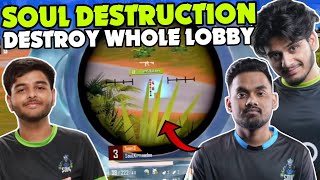 iQOOSouL Destroy Whole Lobby 😳 SouL Skipz & Nakul Domination 🚀✅