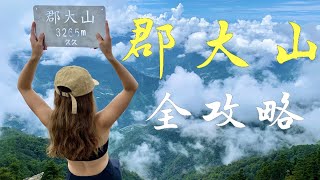 【百岳 | 郡大山】坐車真的比爬山累 無敵山景看到醉！｜望鄉山｜郡大山北峰｜郡大山｜