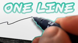 ONE LINE ART CHALLENGE! - one continuous line for 1 hour