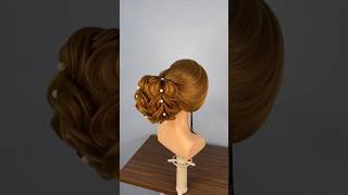 hairstyle #shorts #shortfeed #shortviral #youtubeshorts #bridaleyemakeup #bridal #hairstyle