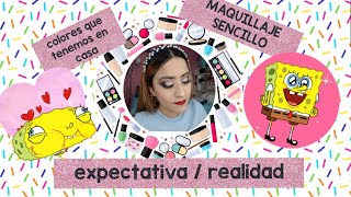 MAQUILLAJE SENCILLO / PRODUCTOS EN CASA  / MAQUILLAJE PARA PRINCIPIANTES 2020 / COLORES NUDES