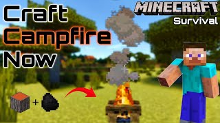 "Craft CAMPFIRE: Essential TIPS for BEGINNERS in MINECRAFT 1.17!"