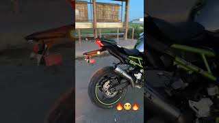 Kawasaki Z900 on Fire With Arrow Exhaust🔥 #shorts #viral #kawasaki