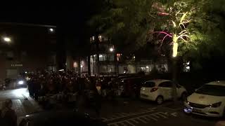 Kamper Trompetterkorps einde streetparade na afloop Taptoe Alphen