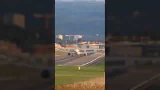 Swiss Boeing 777 takeoff at Zurich Airport