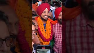 Indian Cricket Team Player Arshdeep Singh Grand welcome at Chandigarh Airport 🏏🔥 #shorts