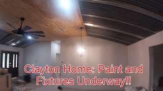 Clayton Home Progress Update #5: Paint on the Walls and Fixtures Going Up!! #remodel #diy