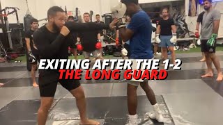 Boxing Partner Drill | Exiting After The 1-2 Part 3: The Long Guard