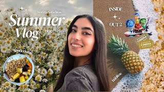 ¡INSIDE OUT 2! Vemos la Película DEL REVÉS 2 👩🏻‍🍳 Hago SALADITOS y NUEVO PARQUE ☀️ SUMMER VLOG 🌴