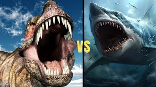 T-Rex VS Megalodon. Bu Savaşı Kim Kazanır?