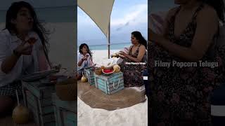 Rashmi Goutham Enjoying #SandBank picnic at #Maldives || #Rashmigowtham