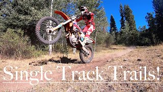 Ride Dirt Bike Off Road! Dirt Bike Riding Single Track Trails!