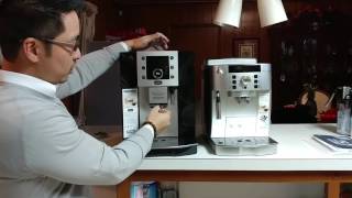 Delonghi Perfecta vs Delonghi Magnifica side by side comparison. Part 1 of 2