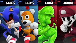 Sonic.EXE & Tails Doll vs Gooigi & MX SSBU Quickie -By iOZ_MintyFresh/Miguel92398/Nin10Doug/Teaboy/