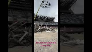 El último suspiro del CAMP NOU. Impactantes vistas del estadio en ruinas