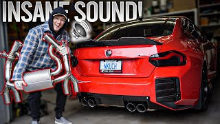 BMW M2 G87 Gets WILD Full Exhaust System!! *TFL Italy Exhaust Install*