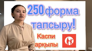 250 форма декларация каспи арқылы тапсыру