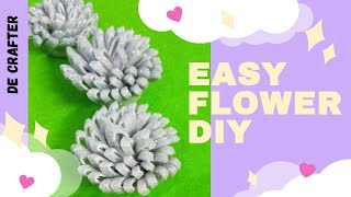 Easy glitter Flower Diy | How to make glitter foam sheet flower | Foam sheet craft | Glitter Diy