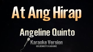 At Ang Hirap - Angeline Quinto (Karaoke)(High Quality)