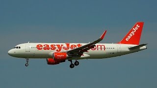 EasyJet A320 Landing and Taking Off from Edinburgh Airport (Scotland)