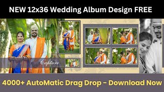 Wedding Album Design | Free Template Design | Drag Drop Template | No  PSD | How To Create Album