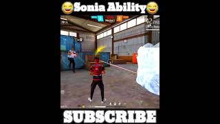 Sonia Character Ability 🔥 Free Fire New Character Sonia Ability Test 😂 #shorts #shortsfeed #Wff007