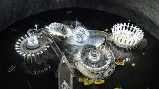 Rudolf Mine Theme Park at 137ft Deep Underground in a Romanian Salt Mine