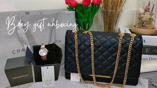 Charles & Keith || EMPORIO ARMANI || BDAY GIFT UNBOXING -THANK YOU ❤️