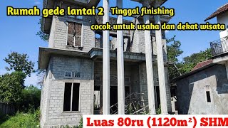 Rumah gede kokoh di jalan utama Ngancar tinggal di finishing cocok untuk usaha