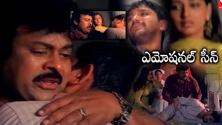 Chiranjeevi And Rohit Emotional Scene || Sonali Bendre || Shankar Dada M.B.B.S. || WOW TELUGU MOVIES