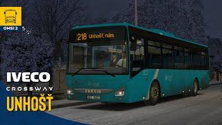 OMSI 2 #118 - Unhošť (tankování v depu) s IVECO CROSSWAY LE LINE 12M