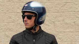 Bell Custom 500 Carbon Candy Blue Jager Helmet Overview - GetLowered.com