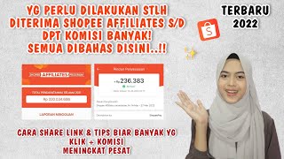 CARA SHARE LINK SHOPEE AFFILIATES BIAR BNYK YG KLIK & BNYK KOMISINYA TERBARU 2022