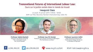 Transnational Futures of International Labour Law (1) - Inaugural Class