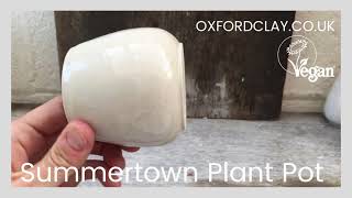 Summertown plant pot - a handmade pot for a succulent or cacti by Oxford Clay Handmade Ceramics