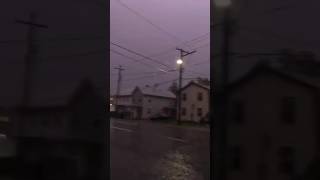 Thunderstorm walking POV at night. #rainwalk #thunderstorm #relaxingrainsounds #walkinginrain