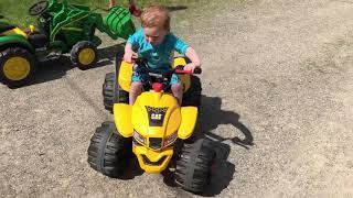 Wyatt on his quad