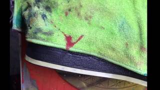 How to do speckles with airbrush - Sneaker Customizing Tutorial