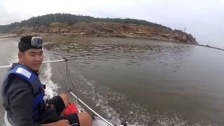 One Man Inflatable Pontoon Boat ~ AQUOS Team