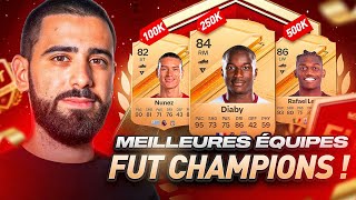 LES MEILLEURES ÉQUIPES POUR JOUER FUT CHAMPIONS SUR EA SPORTS FC 24 ! (3 BUDGETS)