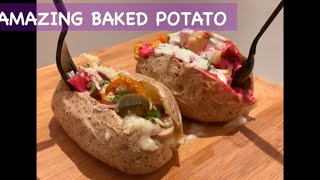 LOADED BAKED POTATO RECIPE- QUICK, EASY AND CHEESY-