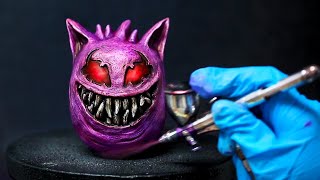 Painting Gengar Magnet - My First Sculpture