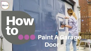 How to paint a garage door