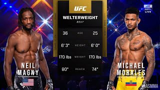 NEIL MAGNY VS MICHAEL MORALES FULL FIGHT UFC ON ESPN 62