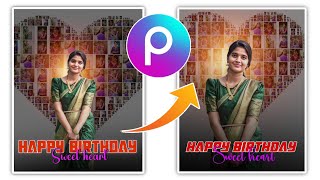 Happy birthday banner photo editing in PicsArt app telugu|| Multiple birthday banner photo editing