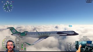 Bombardier CRJ1000 from KSAT San Antonio to KCNM Carlsbad  flight time 48min  (466) #msfs