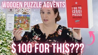 I Bought a $100 Puzzle Advent from PBS??? // Wooden Puzzle Advent Calendars