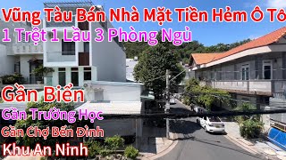 Vũng Tàu Bán Nhà Mặt Tiền Hẻm 2 Ôtô Tránh Nhau,Gần Biển, Chợ,Trường Học,Giá Công Nhân